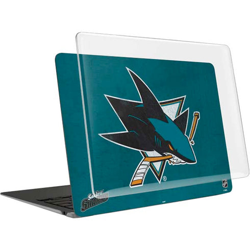 NHL San Jose Sharks Distressed MacBook Air 13in (2020) Case plus Skin